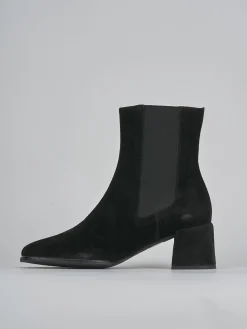 Sale Stivaletti tacco 5cm camoscio Donna Stivaletti Tacco Alto