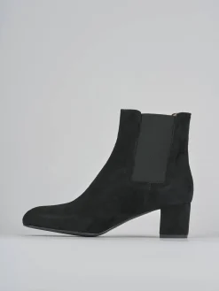 Stivaletti tacco 6cm camoscio Donna Stivaletti Tacco Alto