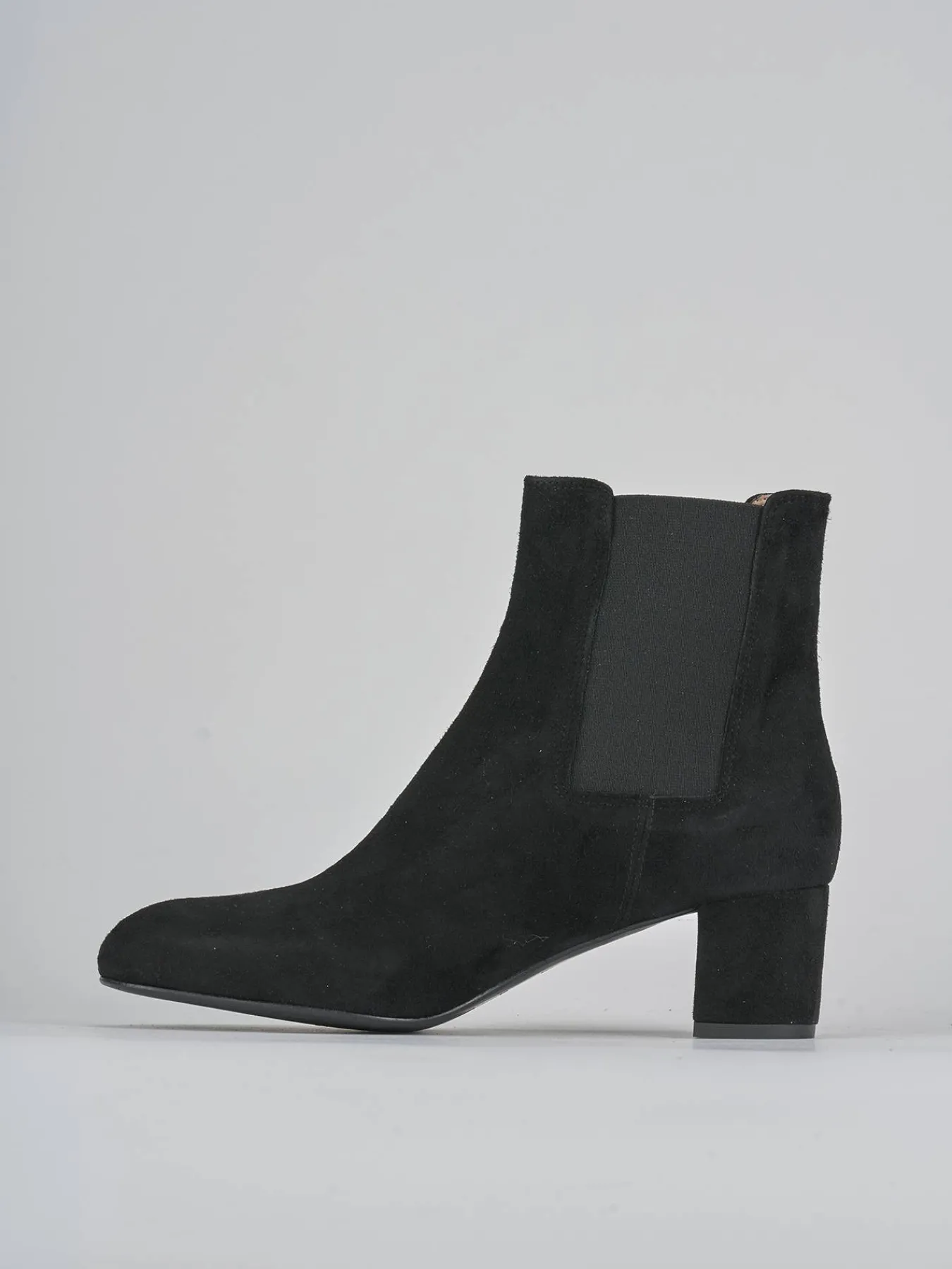 Stivaletti tacco 6cm camoscio Donna Stivaletti Tacco Alto