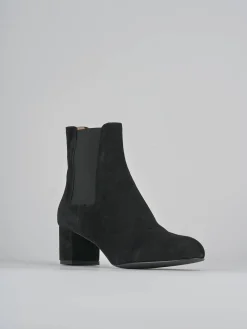 Stivaletti tacco 6cm camoscio Donna Stivaletti Tacco Alto