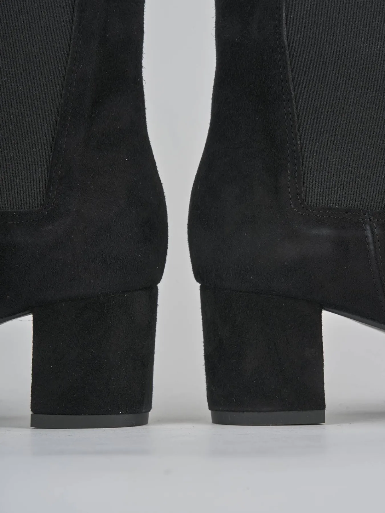 Stivaletti tacco 6cm camoscio Donna Stivaletti Tacco Alto