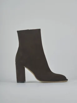 Hot Stivaletti tacco 9cm camoscio testa Donna Stivaletti Tacco Alto