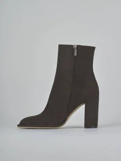 Hot Stivaletti tacco 9cm camoscio testa Donna Stivaletti Tacco Alto