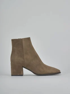 Sale Stivaletti tacco 5cm camoscio Donna Stivaletti Tacco Alto