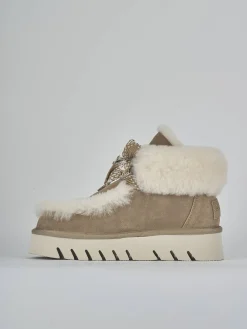 Online Stivaletti tacco 3cm camoscio Donna Stivaletti Tacco Basso