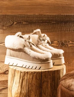 Online Stivaletti tacco 3cm camoscio Donna Stivaletti Tacco Basso