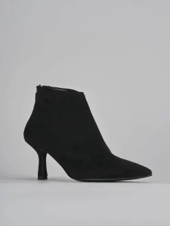 Online Stivaletti tacco 7cm camoscio Donna Stivaletti Tacco Alto