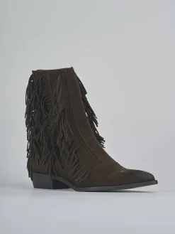 New Stivaletti tacco 3cm camoscio testa Donna Stivaletti Tacco Basso