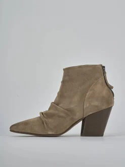 Hot Stivaletti tacco 7cm camoscio Donna Stivaletti Tacco Alto