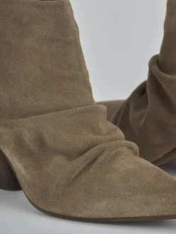 Hot Stivaletti tacco 7cm camoscio Donna Stivaletti Tacco Alto