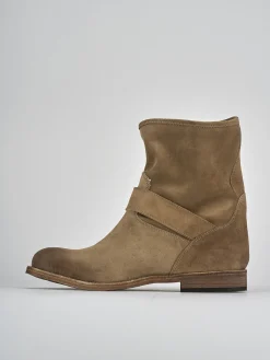 Outlet Stivaletti tacco 1cm camoscio Donna Stivaletti Tacco Basso