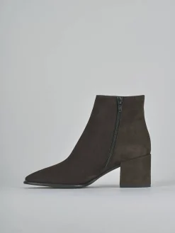 Clearance Stivaletti tacco 5cm camoscio testa Donna Stivaletti Tacco Alto