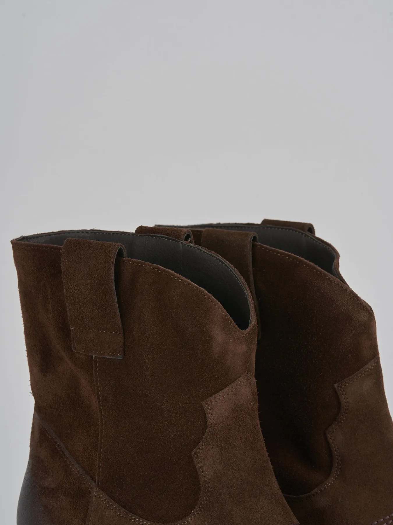 Hot Stivaletti tacco 3cm camoscio testa Donna Stivaletti Tacco Basso