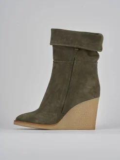 Hot Stivaletti tacco 8cm camoscio Donna Stivaletti Tacco Alto