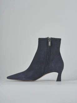 Outlet Stivaletti tacco 6cm camoscio Donna Stivaletti Tacco Alto