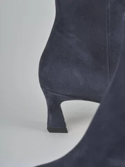 Outlet Stivaletti tacco 6cm camoscio Donna Stivaletti Tacco Alto