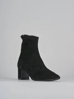 Hot Stivaletti tacco 5cm camoscio Donna Stivaletti Tacco Alto