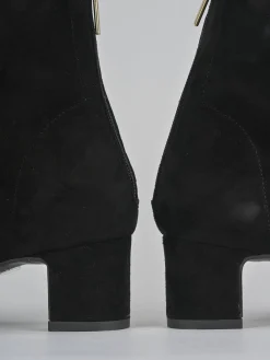 Hot Stivaletti tacco 5cm camoscio Donna Stivaletti Tacco Alto