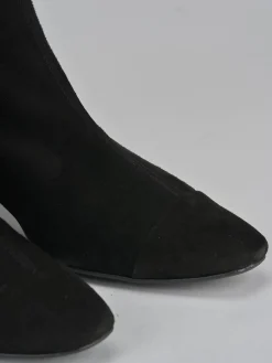 Hot Stivaletti tacco 5cm camoscio Donna Stivaletti Tacco Alto