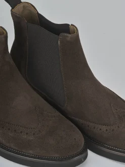 Sale Stivaletti tacco 2cm camoscio testa Donna Stivaletti Tacco Basso