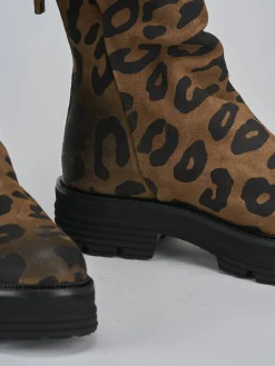 Discount Stivaletti tacco 2cm camoscio Donna Stivaletti Tacco Basso