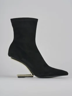 Hot Stivaletti tacco 7cm camoscio Donna Stivaletti Tacco Alto