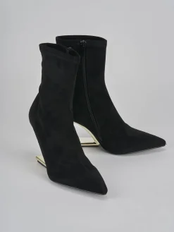 Hot Stivaletti tacco 7cm camoscio Donna Stivaletti Tacco Alto