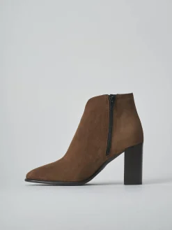 Sale Stivaletti tacco 9cm camoscio testa Donna Stivaletti Tacco Alto