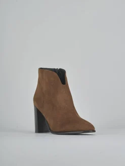 Sale Stivaletti tacco 9cm camoscio testa Donna Stivaletti Tacco Alto