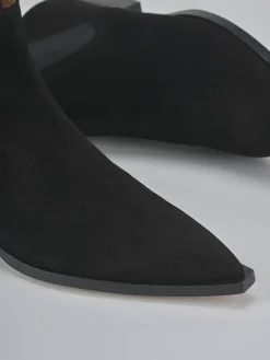 Discount Stivaletti tacco 2cm camoscio Donna Stivaletti Tacco Basso