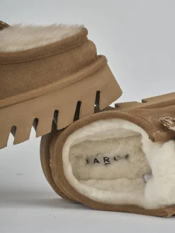 Outlet Stivaletti tacco 3cm camoscio Donna Stivaletti Tacco Basso