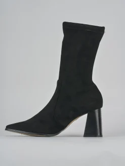 Discount Stivaletti tacco 7cm camoscio Donna Stivaletti Tacco Alto