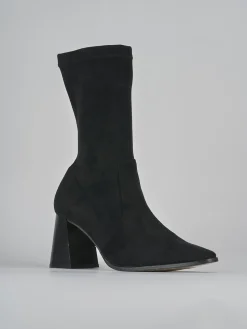 Discount Stivaletti tacco 7cm camoscio Donna Stivaletti Tacco Alto