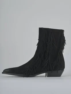 Clearance Stivaletti tacco 3cm camoscio Donna Stivaletti Tacco Basso