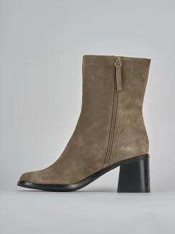 Online Stivaletti tacco 5cm camoscio Donna Stivaletti Tacco Alto