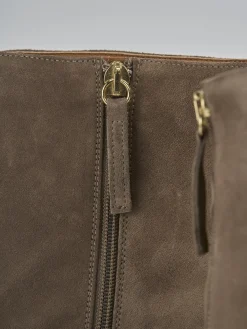 Online Stivaletti tacco 5cm camoscio Donna Stivaletti Tacco Alto