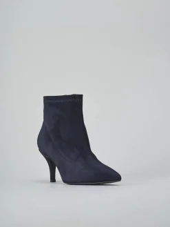 Stivaletti tacco 7cm camoscio Donna Stivaletti Tacco Alto