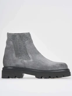 Discount Stivaletti tacco 2cm camoscio Donna Stivaletti Tacco Basso