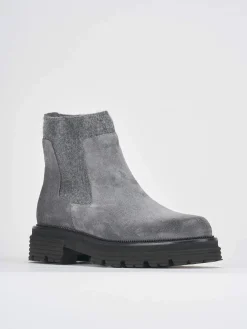 Discount Stivaletti tacco 2cm camoscio Donna Stivaletti Tacco Basso