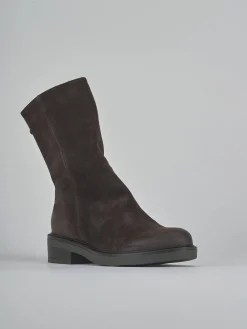 Online Stivaletti tacco 3cm camoscio testa Donna Stivaletti Tacco Basso