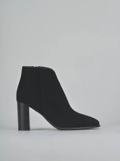 New Stivaletti tacco 9cm camoscio Donna Stivaletti Tacco Alto