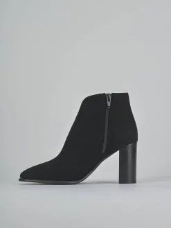 New Stivaletti tacco 9cm camoscio Donna Stivaletti Tacco Alto