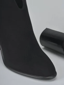 New Stivaletti tacco 9cm camoscio Donna Stivaletti Tacco Alto