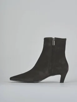 Stivaletti tacco 5cm camoscio testa Donna Stivaletti Tacco Alto