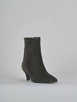 Stivaletti tacco 5cm camoscio testa Donna Stivaletti Tacco Alto