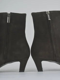 Stivaletti tacco 5cm camoscio testa Donna Stivaletti Tacco Alto