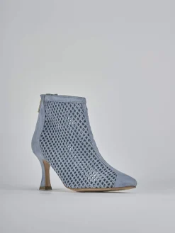 New Stivaletti tacco 7cm camoscio Donna Stivaletti Tacco Alto