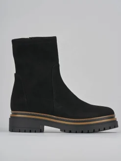 Discount Stivaletti tacco 3cm camoscio Donna Stivaletti Tacco Basso