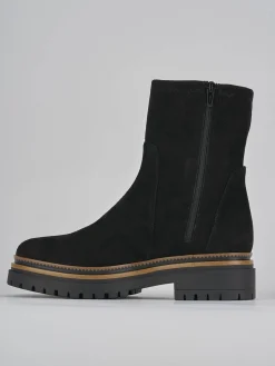 Discount Stivaletti tacco 3cm camoscio Donna Stivaletti Tacco Basso