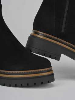 Discount Stivaletti tacco 3cm camoscio Donna Stivaletti Tacco Basso